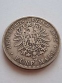 Niemcy 5 Marek Prusy 1875 r