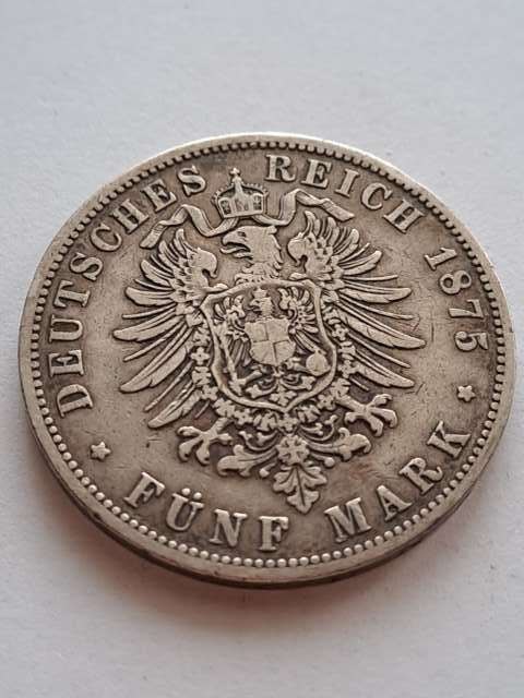 Niemcy 5 Marek Prusy 1875 r