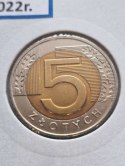Polska 5 złotych 2022 r