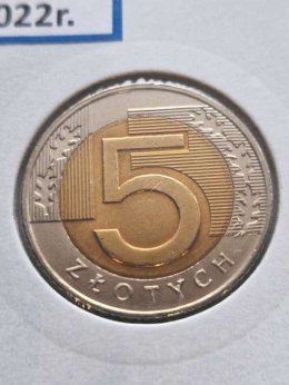 Polska 5 złotych 2022 r