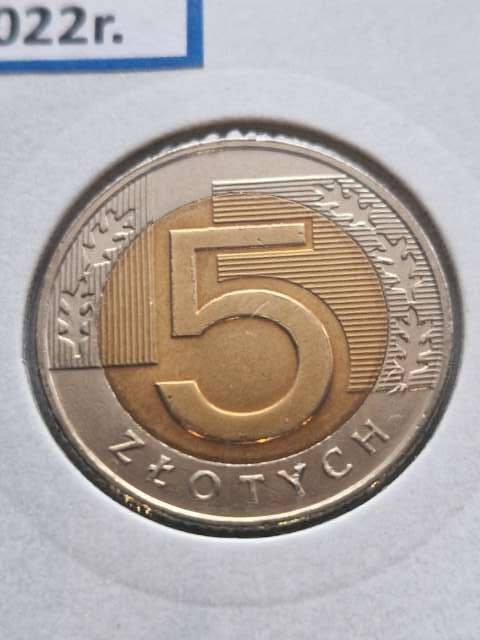 Polska 5 złotych 2022 r