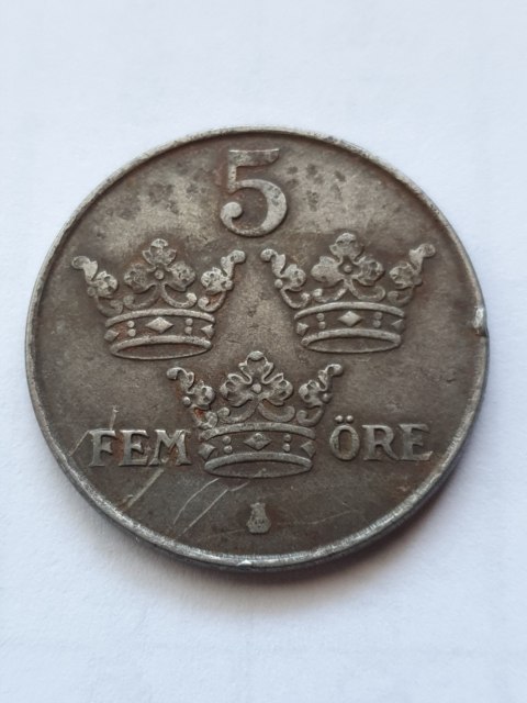 Szwecja 5 Ore 1949 r
