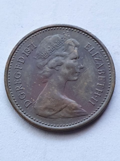 Wielka Brytania 1/2 Penny 1971 r