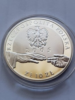 10 zł Jan Paweł ll 2005 r plater