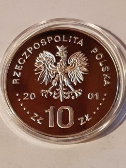 10 zł Jan lll Sobieski 2001 r półpostac