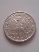 2 zł Żniwiarka 1924 r róg i pochodnia