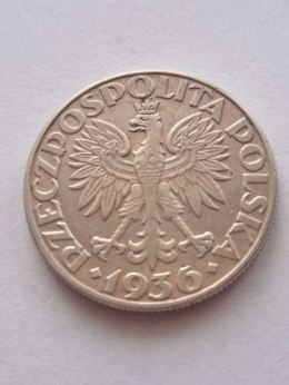 5 zł Żaglowiec 1936 r