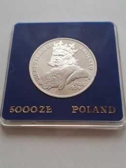 5000 zł Władysław ll Jagiełło 1989 r