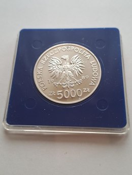 5000 zł Władysław ll Jagiełło 1989 r