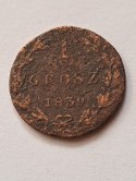Królestwo Polskie 1 Grosz Polski 1839 r ALp