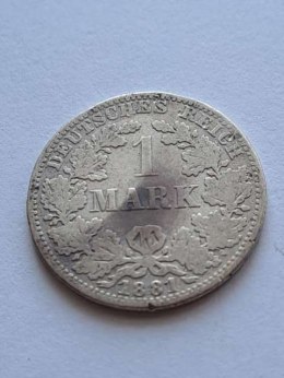 Niemcy 1 Marka Wilhelm I 1881 r A
