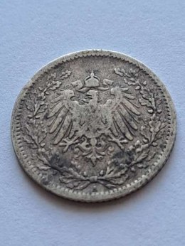 Niemcy 1/2 Marki Wilhelm II 1906 r A