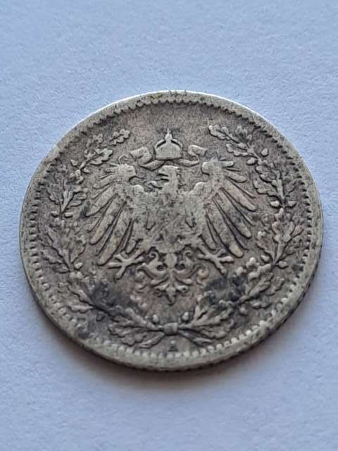 Niemcy 1/2 Marki Wilhelm II 1906 r A