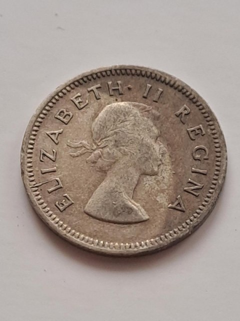 Suid Afrika 3 pensy Elżbieta II 1954 r