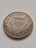 Suid Afrika 3 pensy Elżbieta II 1957 r
