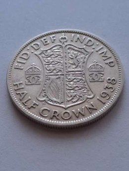 Wielka Brytania 1/2 Crown Jerzy VI 1938 r