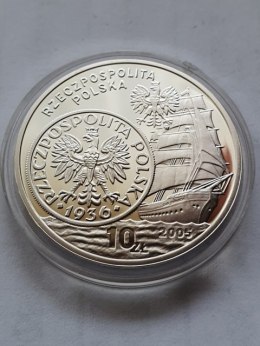 10 zł Dzieje Złotego Żaglowiec 2005 r