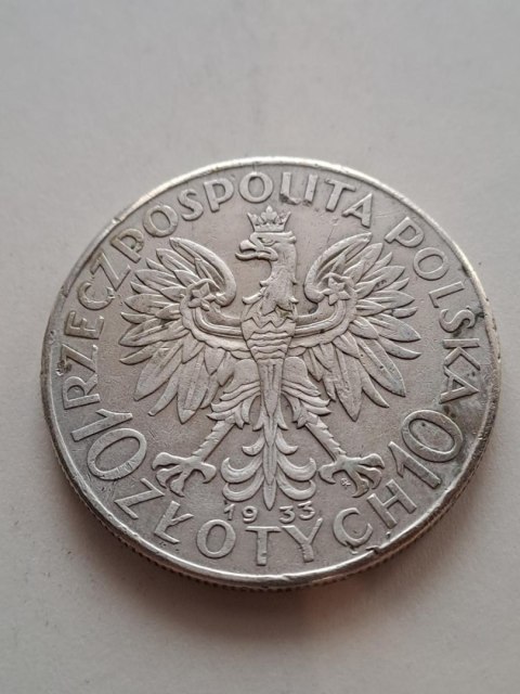 10 zł Głowa Kobiety 1933 r