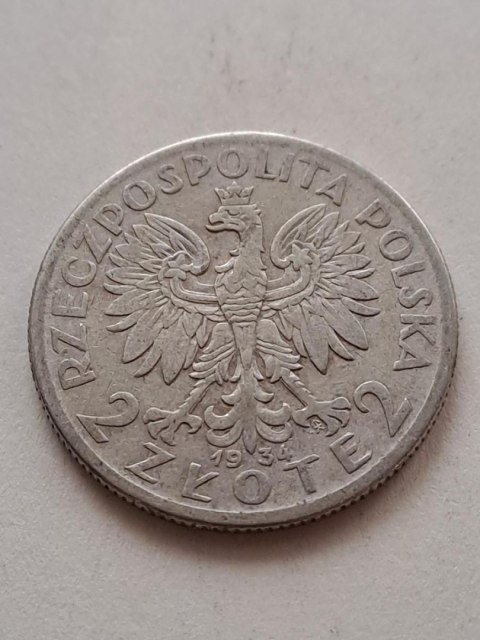 2 zł Głowa Kobiety 1934 r