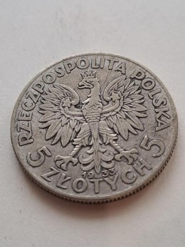 5 zł Głowa Kobiety 1933 r