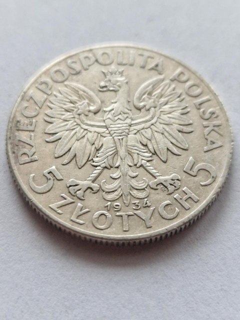 5 zł Głowa Kobiety 1934 r