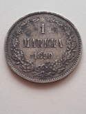 Finlandia 1 Markka Aleksander II1890 r
