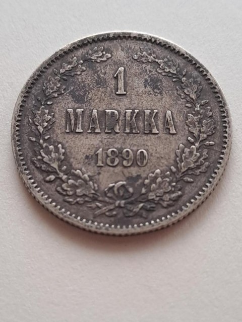 Finlandia 1 Markka Aleksander II1890 r