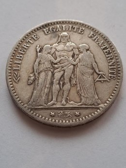 Francja 5 Franków Herkules 1875 r