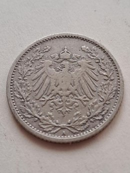 Niemcy 1/2 Marki Wilhelm II 1905 r A