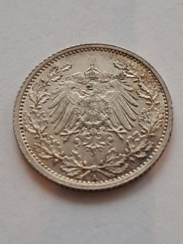 Niemcy 1/2 Marki Wilhelm II 1905 r A