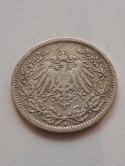 Niemcy 1/2 Marki Wilhelm II 1906 r A