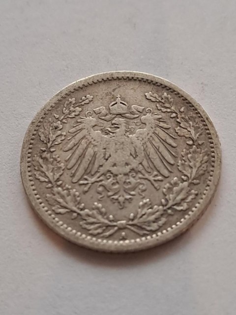 Niemcy 1/2 Marki Wilhelm II 1906 r A