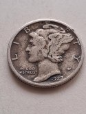 USA 10 Centów Mercury 1927 r
