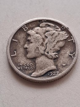 USA 10 Centów Mercury 1927 r