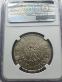 10 zł Piłsudski 1934 r urzędowy NGC AU 58