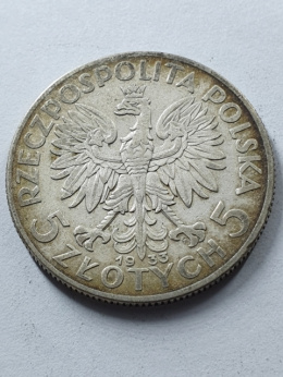 5 zł Głowa Kobiety 1933 r