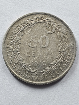 Belgia 50 Cent 1910 r