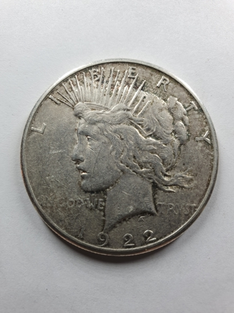 USA Dollar Peace 1922 r Litera S