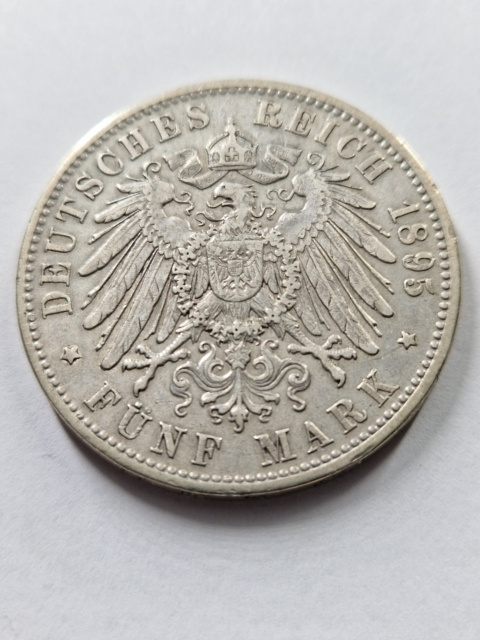 Niemcy 5 Marek Bayern 1895 r