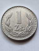 1 złoty 1986 r destrukt niedobity awers