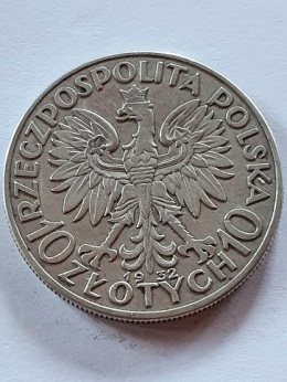 10 zł Głowa Kobiety 1932 r bez znaku