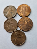 USA 1 Cent Lot 5 szt