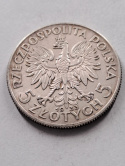 5 zł Głowa Kobiety 1933 r