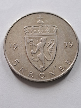 Norwegia 5 Koron 1979 r