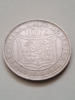 Czechosłowacja 10 Koron 1928 r