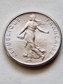 Francja 1/2 Franka 1973 r