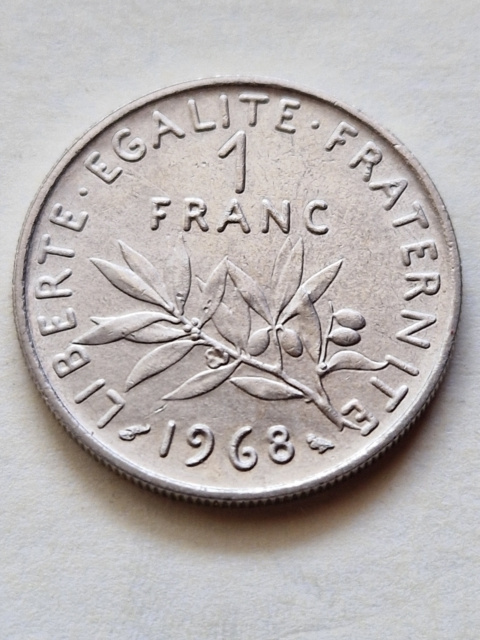 Francja 1 Frank 1968 r