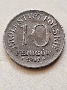 Królestwo Polskie 10 Fenigów 1917 r