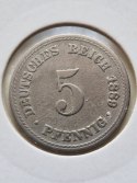 Niemcy 5 Pfenning Wilhelm II 1889 r A