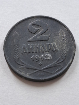 Serbia 2 Dinary 1942 r